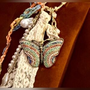 *UNIQUE* Colorful Butterfly Bag Charm